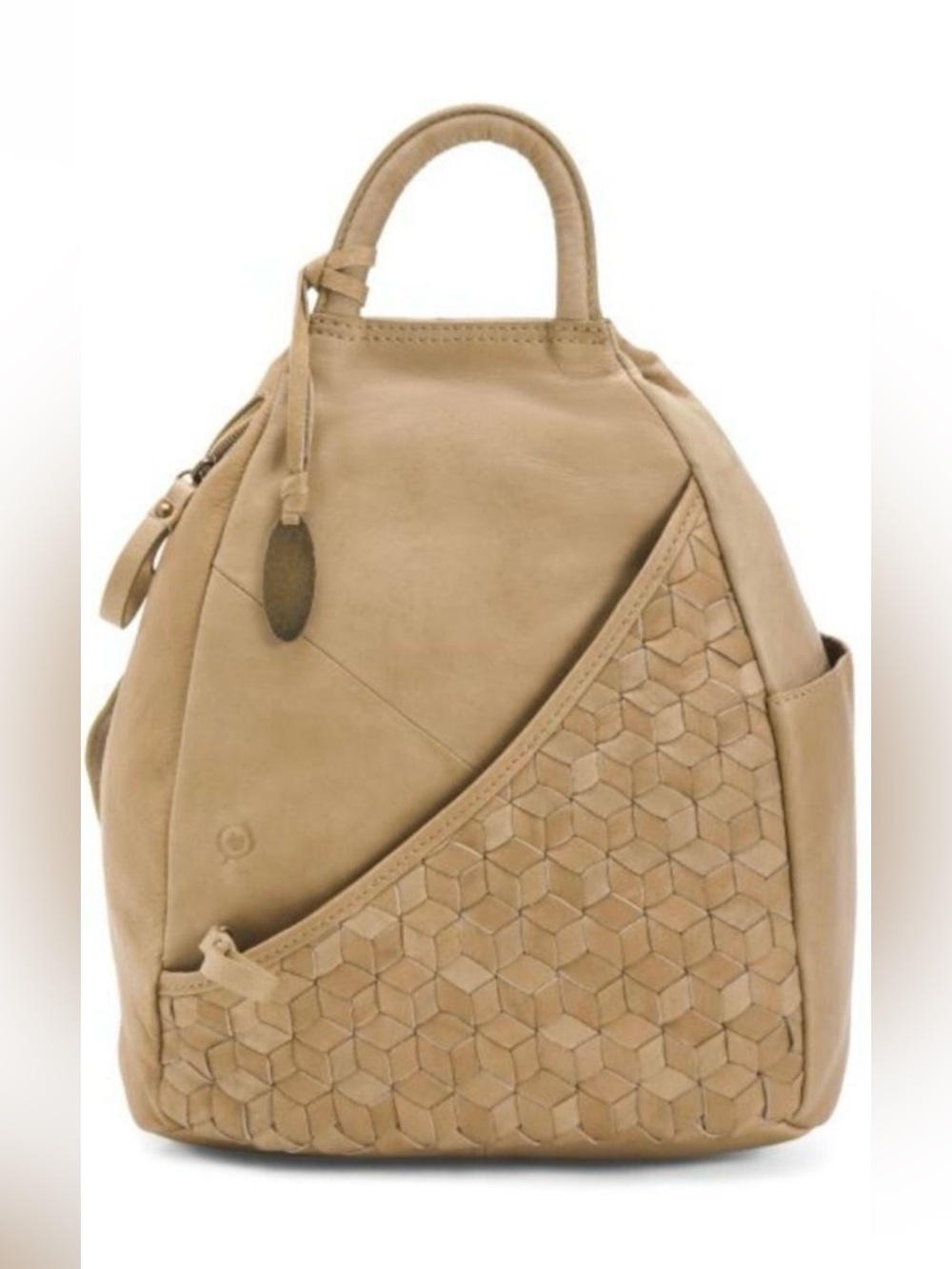BORN Leather Millport Woven Sling Backpack